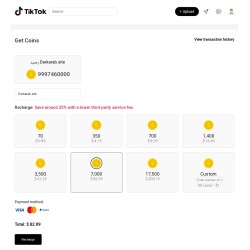 سيرفر بيع عملات تيك توك برابط خاص لك